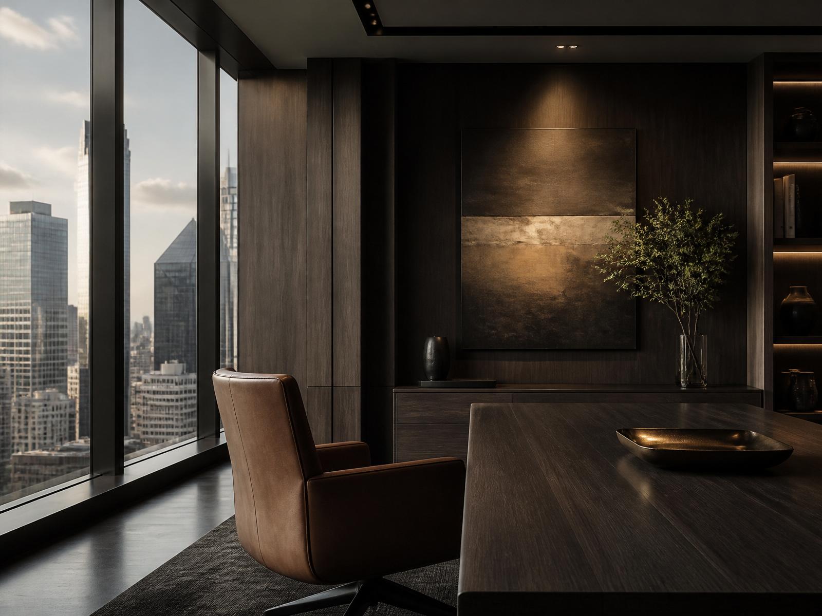 Modern Houston executive advisory office interior
